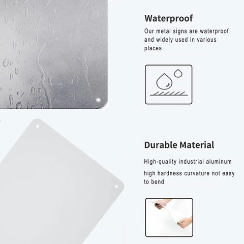 Waterproof and durable details of Green First Aid Information Tin Sign 12 By 8 Inch Metal Wall Decor For Office Warehouse School Clinic Factory