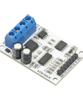 12V DC Signal Acquisition Module For PLCs with 4-20mA to 0-5V and 0-10V outputs, RS485 Modbus RTU interface, top view
