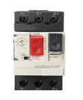 Heavy Duty Three Pole Thermal Magnetic Circuit Breaker Rated 0.25 To 0.4 Amps with start-stop buttons and terminal connections.