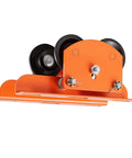 Beefy Electric Hoist Trolley Kit, 1100 Lb Capacity, Adjustable Beam Width, Dual Wheel Push Trolley for I Beams, Heavy Duty Setup