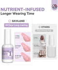 Dip Powder Base With Vitamin E And Castor Oil Ultra Adhesive Formula for long-lasting 30 days wear comparison chart