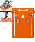 Heavy Duty Circular Saw Base Plate For Router Table Insert with etched scale markings and easy mount holes for clean cuts.