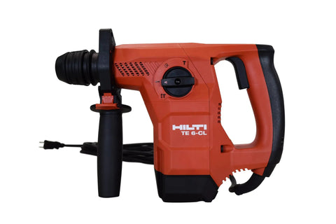Powerful 120V SDS Plus Corded Rotary Hammer Drill Tool Only With 8.5 Amp Motor in red side view