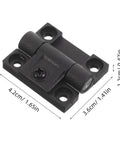 90 Degree Adjustable Plastic Cabinet Hinge Set For Kitchen, Bathroom, And Office Doors With Friction Torque Positioning, Easy Install