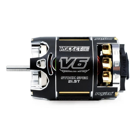 540 V6 Sensored Brushless RC Motor 21.5T For 1 By 10 Scale RC Racing Cars, Beefy Torque And Efficiency, 3.175mm Shaft