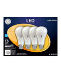 Box of Soft White 100W Equivalent LED A19 General Purpose Light Bulbs 4 Pack With 1600 Lumens Your Go To Bright And Efficient Home Lighting