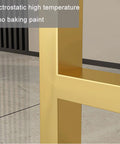 Detail of Badass 2 Pack Heavy Duty Steel Table Legs Industrial Modern Style showing electrostatic high temperature nano baking paint.