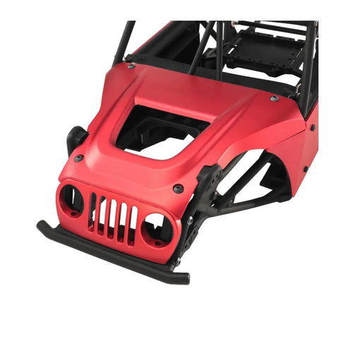 Aluminum Roll Cage Body Panel Kit For 1/10 Scale RC Cars Red Upgrade Set Beefed Up Chassis Frame Parts For Vanquish H10 RTR Replacement And Repair