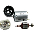 Top Shelf 9000 RPM Carbon Brush Motor 6V To 24V DC High Speed Unit showing motor components including rotor and brushes.