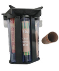 5in1 Coin Counter And Sorter With Tube Wrapper Holder showing penny and dime slots and paper wrappers