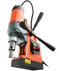 Heavy Duty Magnetic Drill Press Featuring Killer 1450W Copper Motor and Rock Solid 2810 LB Anchor on Steel Plates with core bit.