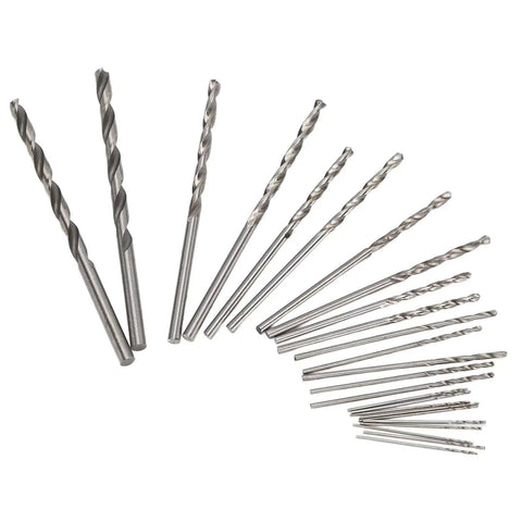 Micro Drill Bit Set For Jewelry And Watches, precision straight shank mini bits, arranged in size sequence, high speed steel