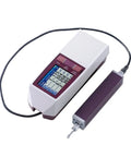 SJ210 Series Surface Roughness Tester With Low Stress Setup And Grit Tested Accuracy Built Like A Tank For Real World Shop Use To Save Green And Keep Production Rolling showing digital display and probe.