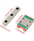 Get Smooth And Precise Motion With This High Precision Linear Guide Rail Kit Available In 40 55 Or 70mm Sizes Featuring Low Friction Slide Blocks For Easy Installation And Rock Solid Stability In Any Miniature Setup You Build. aluminum linear guide rail and slide block set with size measurements