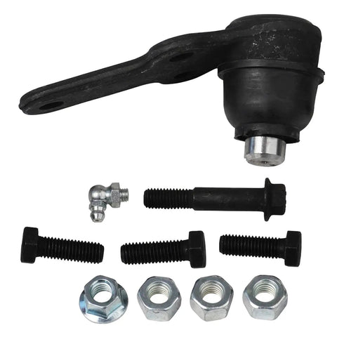Two Piece Front Lower Ball Joints Replacement Kit For 2004 To 2011 Ford Focus Built After April 2004 Production Date Direct Fit OE Quality Front Suspension Upgrade With Two Front Lower Ball Joints, black metal joint and bolts
