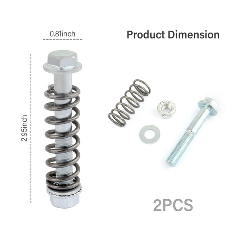 Beef Up Your Exhaust With M10x1.25 Bolts And Nuts Kit 75mm Length Includes Two Sets Of Exhaust Manifold Bolts, Springs, Nuts