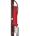 Side view of 40-Ton Pneumatic Shop Press With Gauge And Winch Heavy-Duty H-Frame Steel Construction, rust-resistant finish.