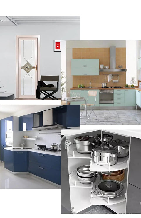 Hidden hydraulic, adjustable 170/175° frameless cabinet hinges in stainless nickel steel; 1 pair