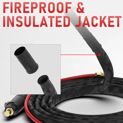 Lift TIG Torch WP-17V 150 Amp 13 Ft Air Cooled TIG Welding Torch with fireproof insulated jacket and quick plug connector