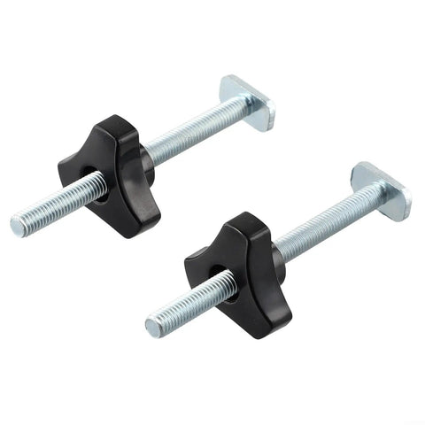 Pro M8 Star Handle T Track Knob Kit With Bolts For Woodworking Jigs Fixtures And Router Table Accessories black plastic knobs with steel bolts