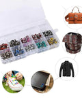 300 Set 6mm Colorful Grommets Eyelets Kit With Metal Eyelets And Installation Tool For DIY Projects Clothes Shoes And Crafts Includes Punch Base And Install Tool In A Rainbow Of Colors.