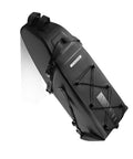 14 Liter PVC Roll Top Bike Saddle Bag with Adjustable Straps Rainproof Seat Pack for Long Distance Riding Bikepacking and Commuting