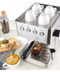 1.7L Semi Automatic Espresso Machine With 15 Bar Pressure, 1450W, Stainless Steel Brew Head, Milk Frother, in kitchen setup
