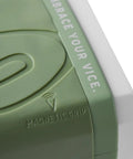 Close-up of Magnetic Grip on Horizon Golf Laser Rangefinder With External Slope Switch For On Course Play, 900 Yard Range