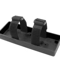 Plastic RC Car Battery Tray Case For 2S Lithium And 7.2V NiMH Battery Fits One Tenth Scale Axial SCX10 RC4WD D90 Traxxas TRX4 Cars Black Beefy Durable Tray With Two Straps