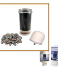 All In One Gravity Water Filter Replacement Bundle For 1360 System With Filter Cartridge 1361 Ceramic Pre Filter 1364 And Mineral Stones 1386