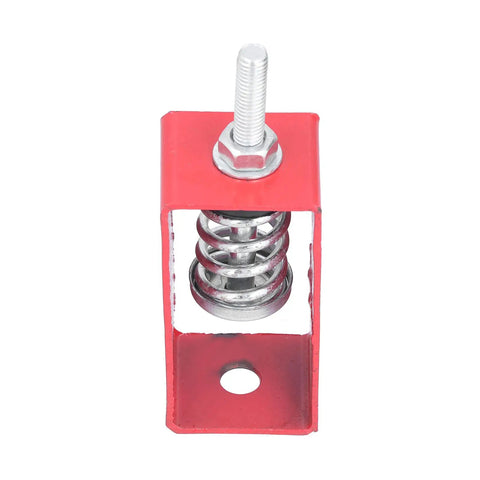 Red Spring Alloy Suspension Damper 3 for 30 to 50 kg Load, Low Frequency Vibration Reduction, metal spring inside, front view