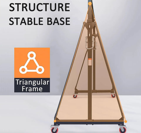 Adjustable Gantry Crane 2-Ton Portable Hoist Frame With Trolley, Sling, Shackles, Hooks And Festoon System triangular base