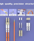 Duplex LC To ST Multimode OM1 Patch Cable 20 M Orange Jacket Optical Fiber Patch Cord precision structure components