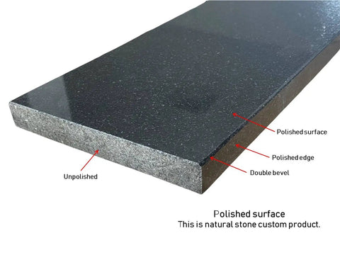 Absolute Black Granite Threshold Door Sill Polished For Heavy Duty Traffic Maintenance Free Stain Resistant 6x36 Inches Natural Stone