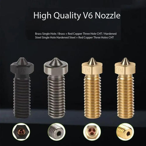 Premium Hardened Steel 3D Printer Nozzles Single Hole 0.6mm 10 Pack High Temperature Wear Resistant Hotend Tip Volcano Extruder Compatible Built Different For Grinding Out Projects