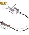 Image showing dimensions of Piezo Push Button Igniter Kit For Q100 Q200 Grill Replacement Spark Module Compatible With Traveller Griddle And Q Series BBQ Parts
