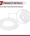 Clear Air And Water Silicone Vacuum Hose 10 Ft High Temperature Automotive Vacuum Line Clear Tubing Three Sixteenth Inch Outer Diameter 5mm ID 2mm Wall Thickness For Turbo Boost And Vacuum System