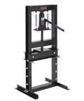 Tough As Nails Six Ton H Frame Hydraulic Shop Press Heavy Duty Steel Workhorse for metal bending and garage tasks.