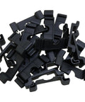 Anti Cut End Cap Protector For 35mm DIN Rail Black Pack Of 30 Terminal Block End Mounting Insulated Plastic End Caps