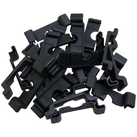 Anti Cut End Cap Protector For 35mm DIN Rail Black Pack Of 30 Terminal Block End Mounting Insulated Plastic End Caps