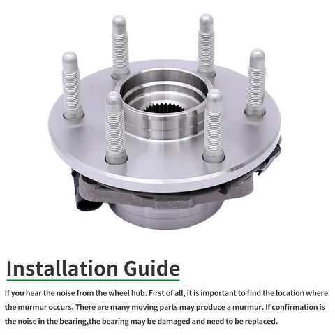 Front Wheel Hub Bearing Assembly 515036 For Chevy Silverado 1500 1999-2006 4x4 with installation guide