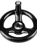 Heavy Duty 12mm 100mm Bakelite Hand Wheel 3 Spoke With Screw Hole For Removable Handle Replacement Part For Lathe Milling Machines Industrial Grade Tooling For Workshop.