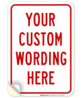 Badass Custom Metal Wall Sign For Office Business Airbnb Delivery Decor 10x7 Inch Rust Free Aluminum Plaque with customizable wording.