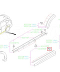 Exploded view diagram of Rexka 10pc Subaru fender, rocker, garnish, pillar trim retainers with sealer