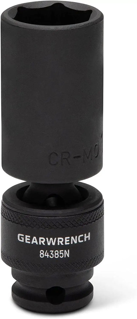 Beefy 10 Piece Deep 3/8 Inch Drive 6 Point Universal Impact Socket Set Metric Built Tough From Cr-Mo Steel With Off Corner Loading