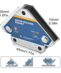Heavy Duty 28lb Welding Magnets Set With Four Magnetic Clamps A Workhorse 3 Inch Reach 45 90 135 Degree Angles Arrow Holder