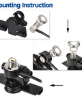 Mounting instructions for Vehicle Mobile Ham Radio Antenna For VHF UHF 136-174MHz And 400-470MHz With Lip Mount Bracket