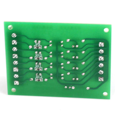 Back view of Plug And Play 24V To 3.3V PLC Signal Converter Board 4 Bit Optocoupler Isolator Level Shifter showing circuit layout.