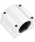 Pro Level CNC Machined Aluminum Linear Motion Slide Blocks With Precision Ground Ball Bearings Crafted For Zero Drag Operations And Bulletproof Shop Floor Performance Two Pack, side view of block.