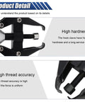 Close-up view of Heavy Duty Windshield Wiper Arm Removal Tool Kit for Most Cars focusing on high hardness and thread accuracy features.